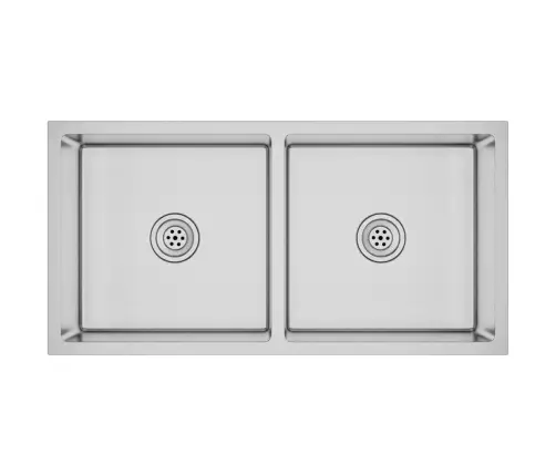 Virtuves Izlietne, Nerūsējošs Tērauds Vidaxl