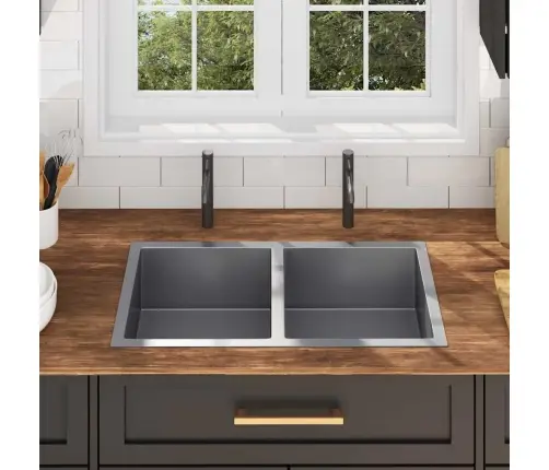 Virtuves Izlietne, Nerūsējošs Tērauds Vidaxl