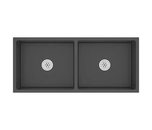 Virtuvės Plautuvė, Juoda, Rankų Darbo, Nerūdijantis Plienas