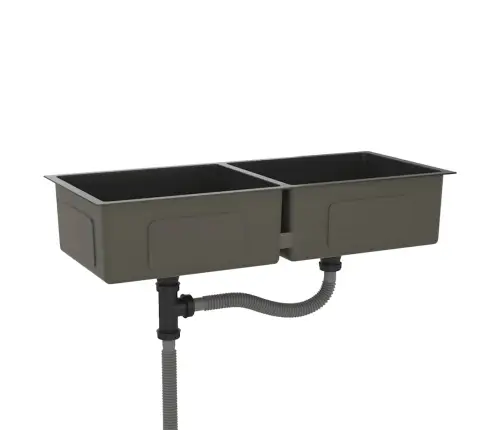 Virtuvės Plautuvė, Juoda, Rankų Darbo, Nerūdijantis Plienas