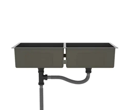 Virtuvės Plautuvė, Juoda, Rankų Darbo, Nerūdijantis Plienas