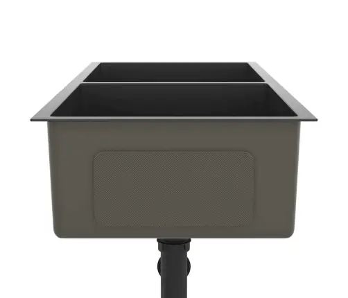 Virtuvės Plautuvė, Juoda, Rankų Darbo, Nerūdijantis Plienas