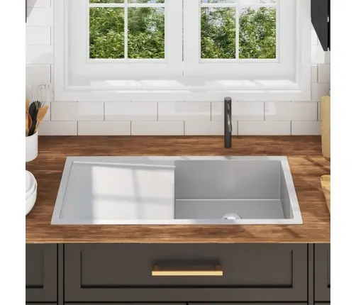 Virtuves Izlietne, Nerūsējošs Tērauds Vidaxl