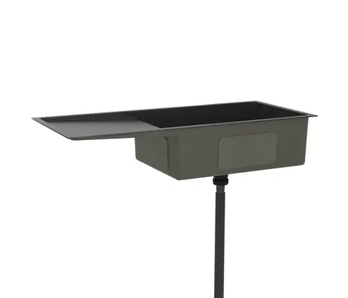 Käsitsi Valmistatud Köögivalamu, Must, Roostevaba Teras