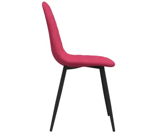 Virtuves Krēsli, 2 Gab., Vīnsarkans Samts Vidaxl