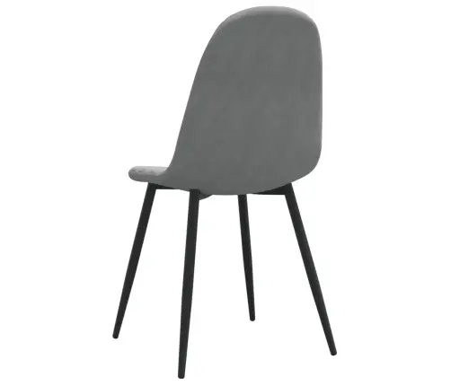 Virtuves Krēsli, 4 Gab., Gaiši Pelēks Samts Vidaxl Virtuves Krēsli, 4 Gab., Gaiši Pelēks Samts Vidaxl