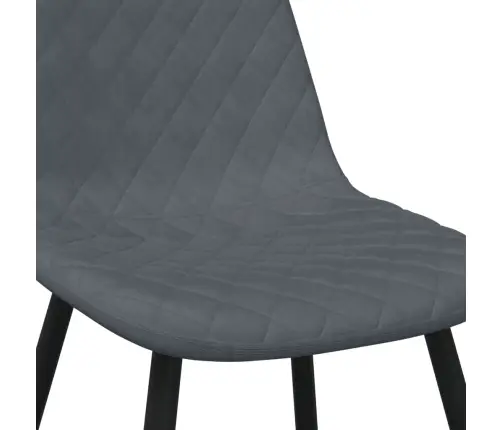 Virtuves Krēsli, 4 Gab., Tumši Pelēks Samts Vidaxl Virtuves Krēsli, 4 Gab., Tumši Pelēks Samts Vidaxl