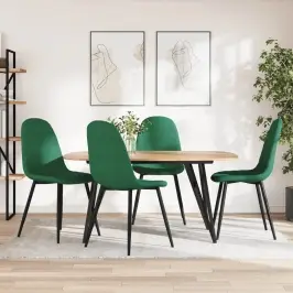 Söögitoolid 4 Tk, Tumeroheline, Samet