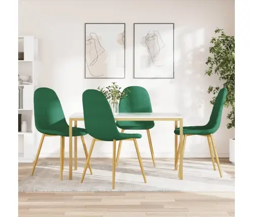 Söögitoolid 4 Tk, Tumeroheline, Samet