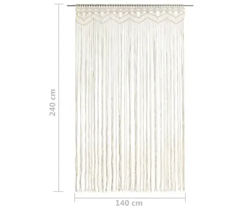 Aizkars Mezglošanas Tehnikā, 140X240 Cm, Kokvilna Vidaxl