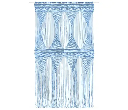 Aizkars Mezglošanas Tehnikā, Zils, 140X240 Cm, Kokvilna Vidaxl
