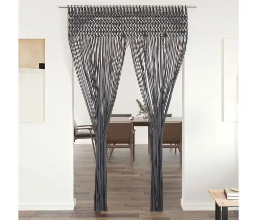 Užuolaida, Antracito, 140X240cm Medvilnė, Makrame Stilius