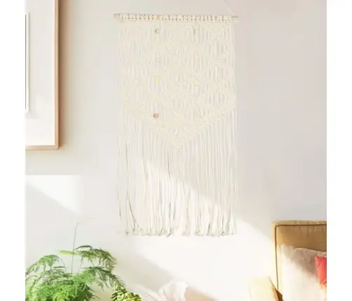 Makrame Sienos Dekoracija, 40X80cm Medvilnė