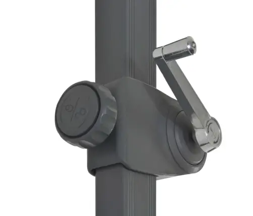 Gembinis Sodo Skėtis Su Aliuminio Stulpu, Terakota, 250X250Cm