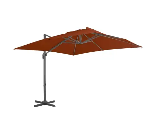 Dārza Saulessargs Ar Alumīnija Kātu, 300X300 Cm, Sarkanbrūns Vidaxl Dārza Saulessargs Ar Alumīnija Kātu, 300X300 Cm, Sarkanbrūns Vidaxl