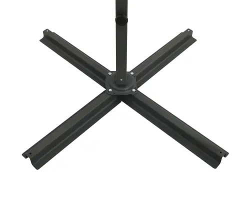 Konsooldisainiga Aia Päikesevari Post Ja Led Terrakota 250 Cm