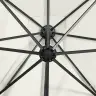 Saulessargs Ar Kātu Un Led Gaismām, 300 Cm, Smilšu Krāsā Vidaxl
