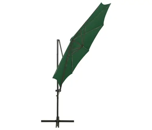 Konsooldisainiga Aia Päikesevari Post Ja Led, Roheline, 300 Cm