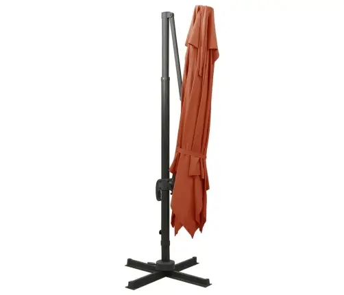 Dārza Saulessargs Ar Divkāršu Jumtu, 300X300 Cm, Sarkanbrūns Vidaxl Dārza Saulessargs Ar Divkāršu Jumtu, 300X300 Cm, Sarkanbrūns Vidaxl