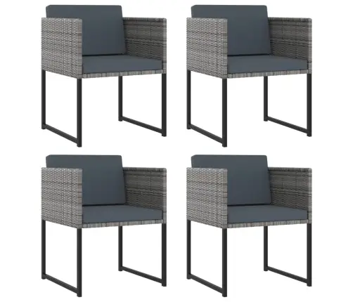 9-Daļīgs Dārza Mēbeļu Komplekts Ar Matračiem, Pe Rotangpalma Vidaxl