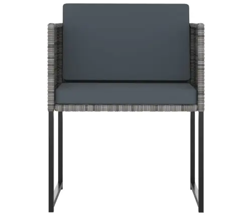 11-Osaline Aiamööblikomplekt Patjadega, Polürotang, Hall