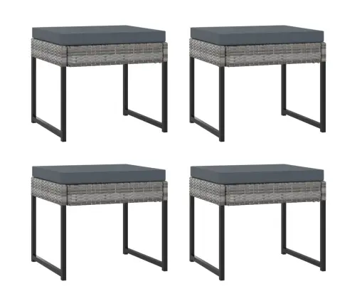 11-Osaline Aiamööblikomplekt Patjadega, Polürotang, Hall