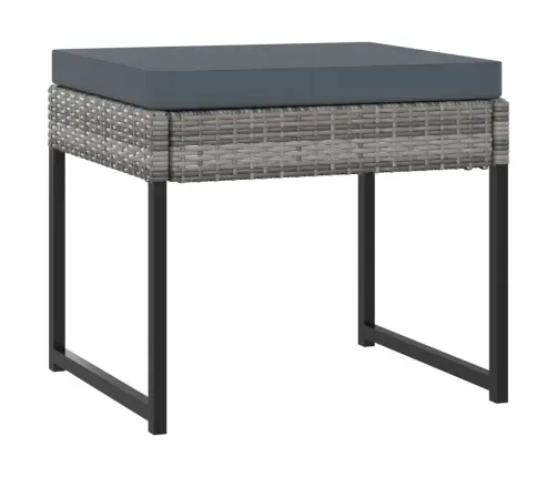 11-Osaline Aiamööblikomplekt Patjadega, Polürotang, Hall