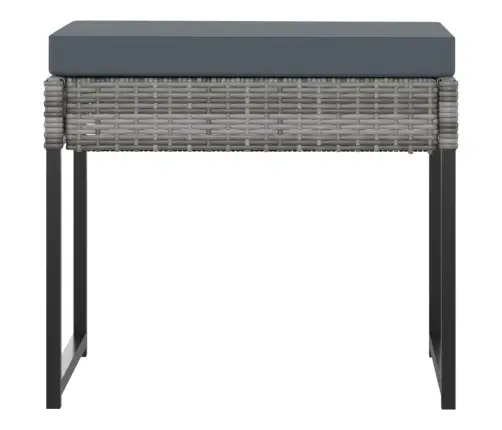 11-Osaline Aiamööblikomplekt Patjadega, Polürotang, Hall