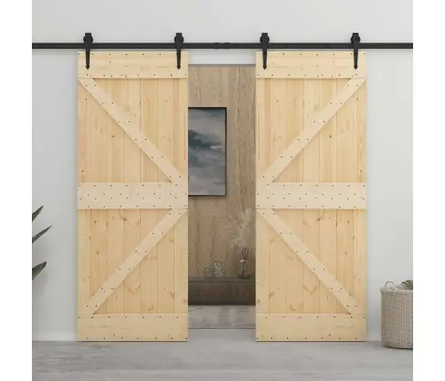 Liuguks Tarvikutega 80 X 210 cm Männipuit