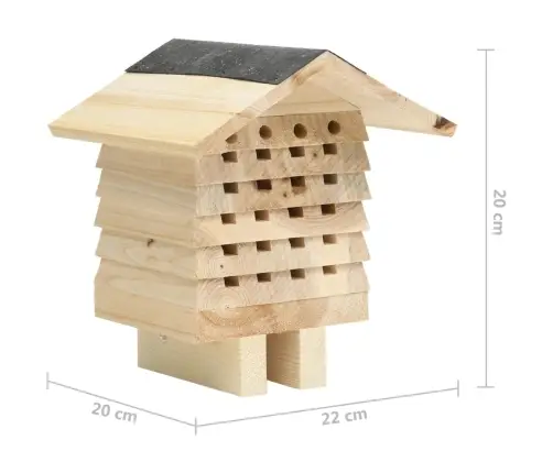 Mesilaste Majake, Toekas Nulupuit, 22 X 20 X 20 Cm