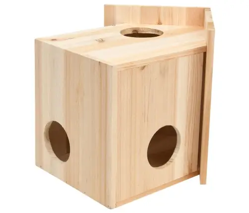 Vāveru Būris, Egles Koks, 26X25X29 Cm Vidaxl