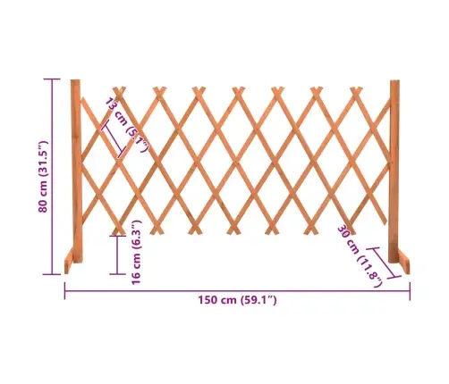 Špaleru Žogs, Oranžs, 150X80 Cm, Egles Masīvkoks Vidaxl