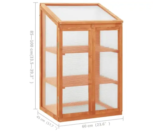 Šiltnamis, 60X45X100cm Eglės Mediena