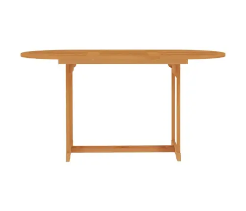 Sodo Stalas, 150X90X75cm Tikmedžio Medienos Masyvas