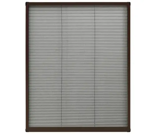 Kukaiņu Siets Logam, Plisēts, 60X80 Cm, Brūns, Alumīnijs Vidaxl