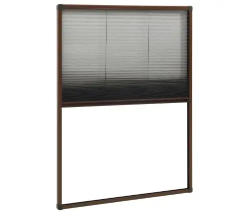 Kukaiņu Siets Logam, Plisēts, 80X120 Cm, Brūns, Alumīnijs Vidaxl