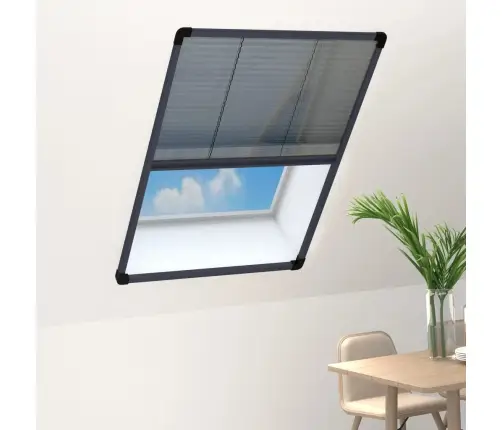 Kukaiņu Siets Logam, Plisēts, 80X120 Cm, Pelēks Alumīnijs Vidaxl