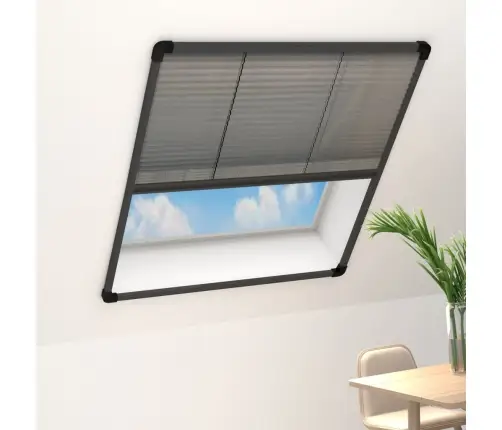 Kukaiņu Siets Logam, Plisēts, 80X160 Cm, Pelēks, Alumīnijs Vidaxl