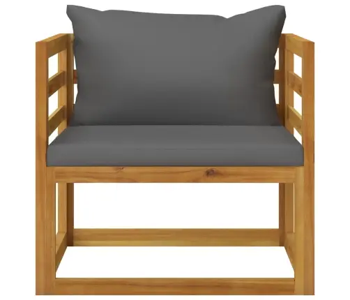 6-Daļīgs Dārza Atpūtas Mēbeļu Komplekts Ar Matračiem, Akācija Vidaxl