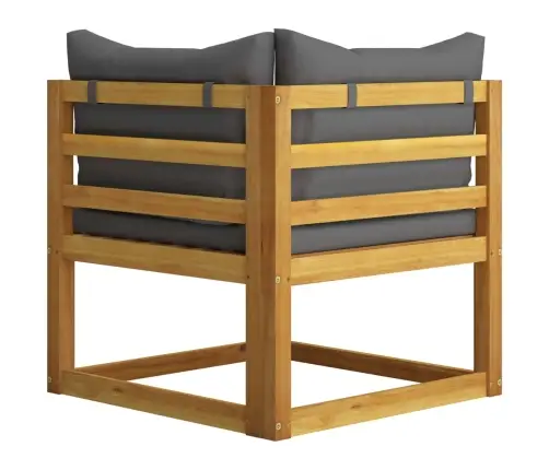 Četrvietīgs Dārza Dīvāns Ar Spilveniem, Akācijas Masīvkoks Vidaxl