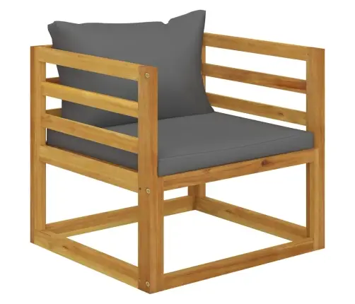 5-Daļīgs Dārza Atpūtas Mēbeļu Komplekts Ar Matračiem, Akācija Vidaxl