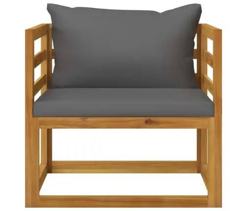 5-Daļīgs Dārza Atpūtas Mēbeļu Komplekts Ar Matračiem, Akācija Vidaxl