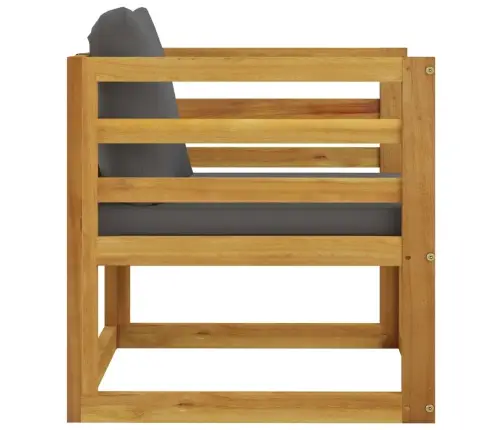 10-Daļīgs Dārza Atpūtas Mēbeļu Komplekts Ar Matračiem, Akācija Vidaxl