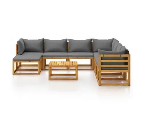 9-Osaline Aiadiivanikomplekt Patjadega, Akaatsiapuit