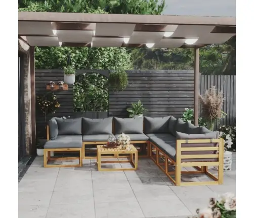 9-Osaline Aiadiivanikomplekt Patjadega, Akaatsiapuit