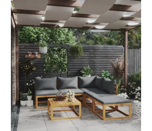 6-Osaline Aiadiivani Komplekt Patjadega, Akaatsiapuit