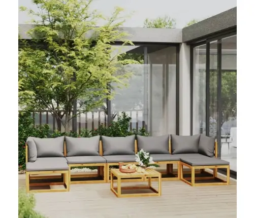 8-Osaline Aiadiivanikomplekt Patjadega, Akaatsiapuit