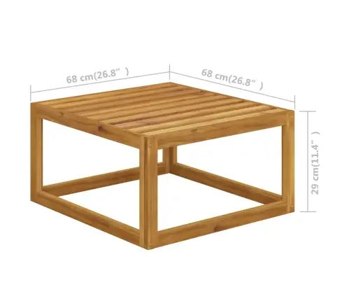 5-Daļīgs Dārza Atpūtas Mēbeļu Komplekts Ar Matračiem, Akācija Vidaxl