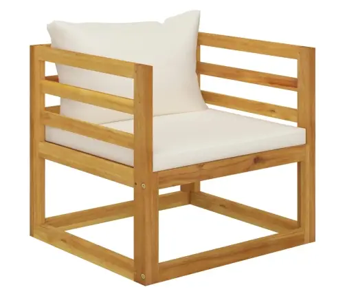 6-Daļīgs Dārza Atpūtas Mēbeļu Komplekts Ar Matračiem, Akācija Vidaxl