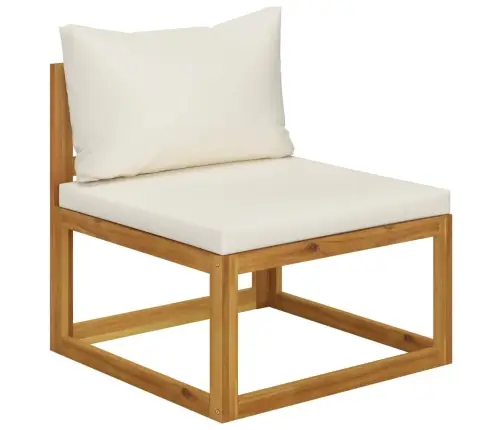 6-Daļīgs Dārza Atpūtas Mēbeļu Komplekts Ar Matračiem, Akācija Vidaxl